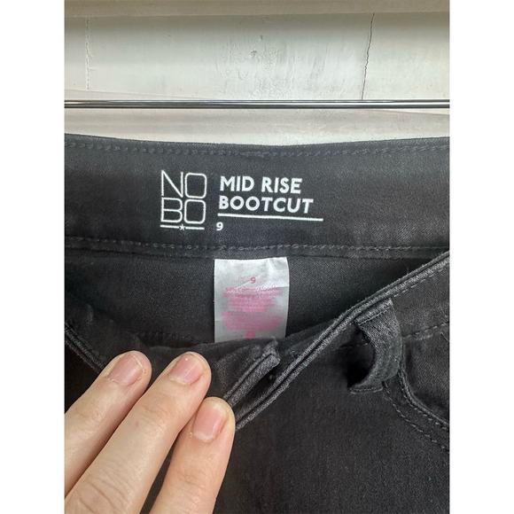 No Boundaries Bootcut Jeans Juniors 9 Mid Rise Multicolor Denim Stretch Pants - Picture 3 of 14